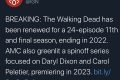 The Walking Dead finirà con la stagione 11 di 24 episodi? Spin-off su Carol e Daryl?
