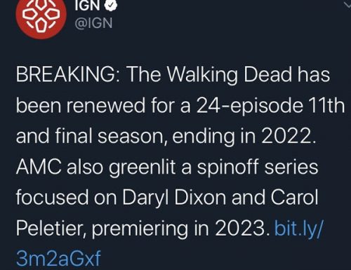 The Walking Dead finirà con la stagione 11 di 24 episodi? Spin-off su Carol e Daryl?